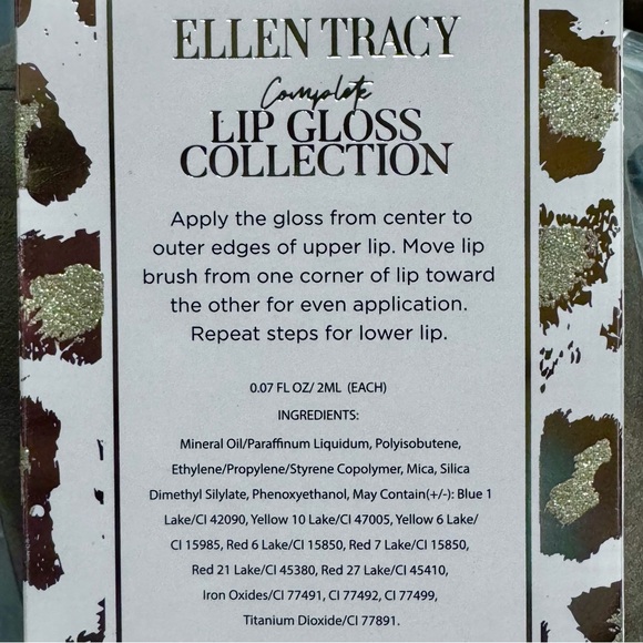 NWT Ellen Tracy 10-Piece Lip Gloss Set – Variety of Shades - Picture 3 of 3